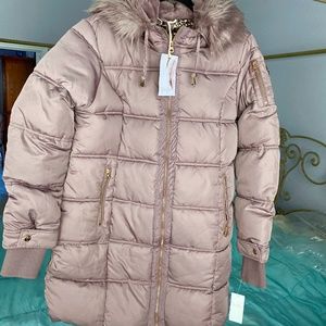 New With Tags Jessica Simpson Mauve Puffer Coat M
